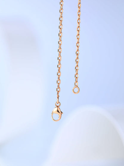 [Love Lucky]H CAGE PINK GOLD NECKLACE