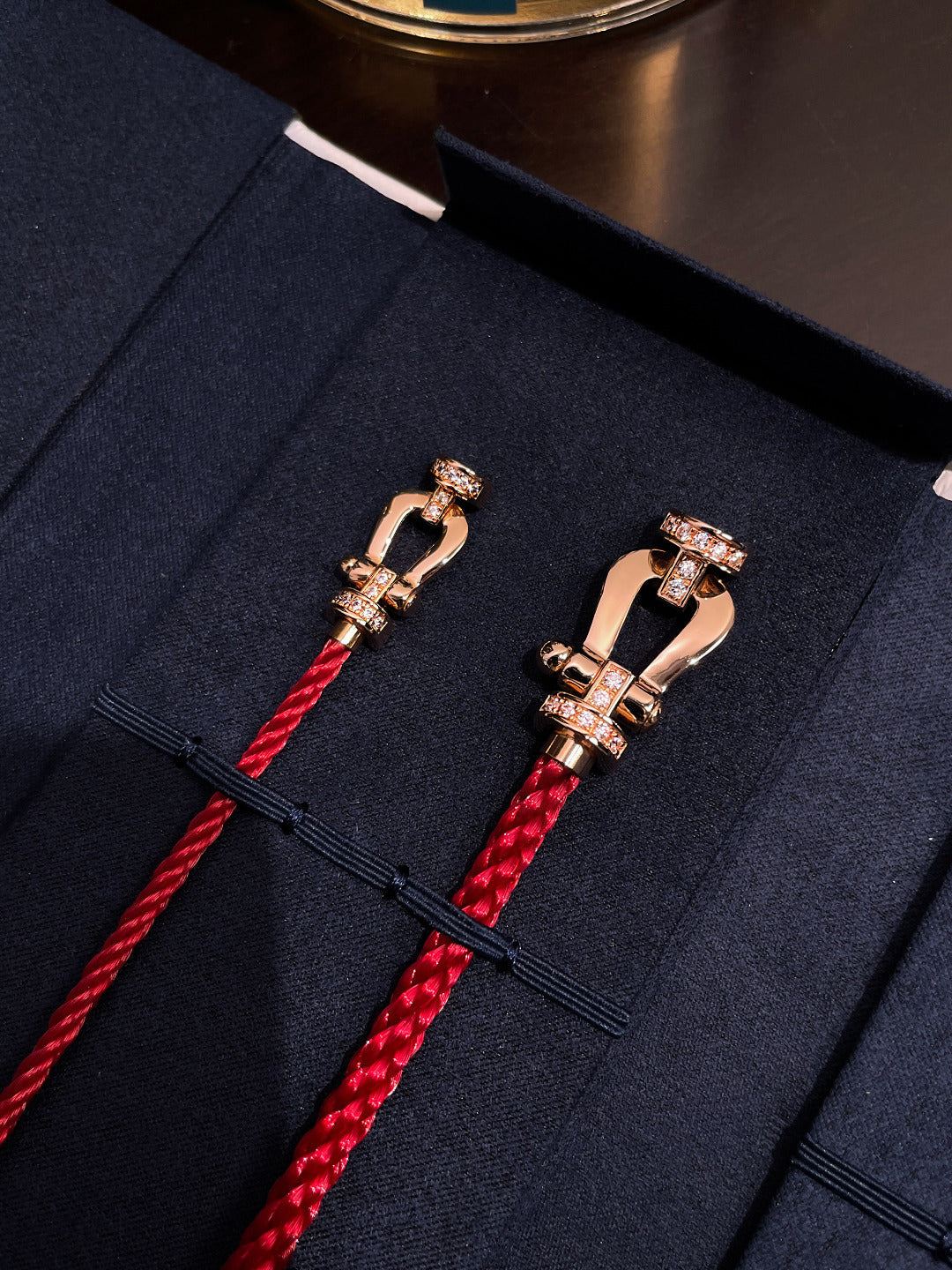 [Love Lucky]FORCE 10 HALF DIAMOND PINK GOLD RED CORDERI LARGE AND MEDIUM MODEL
