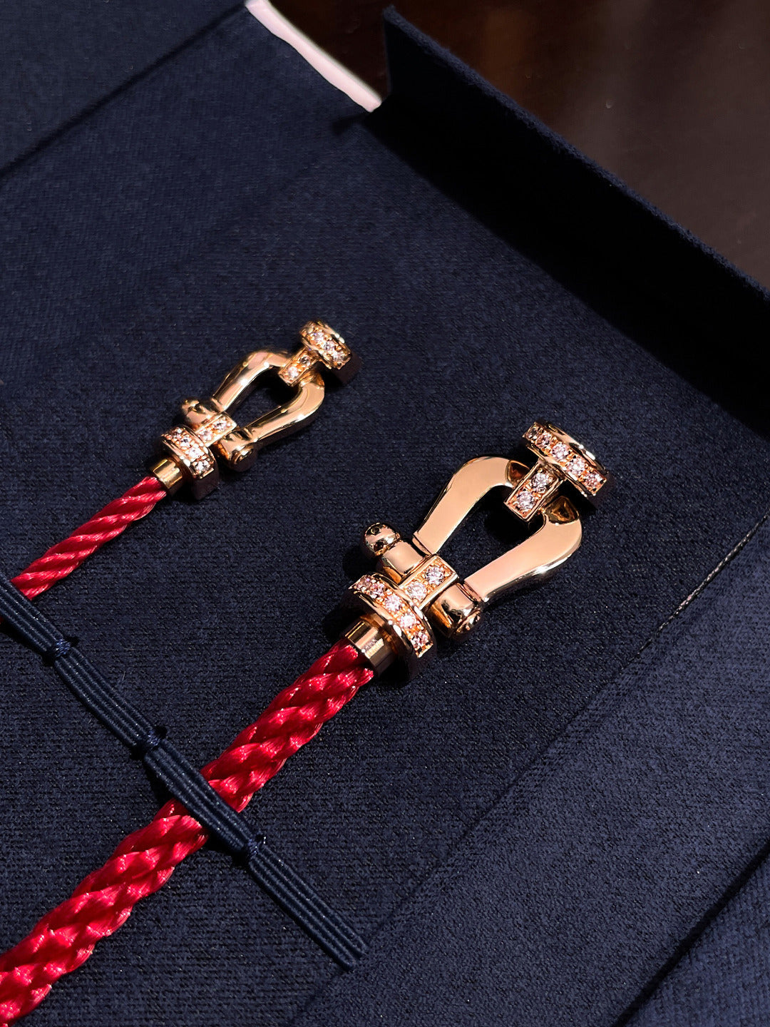 [Love Lucky]FORCE 10 HALF DIAMOND PINK GOLD RED CORDERI LARGE AND MEDIUM MODEL