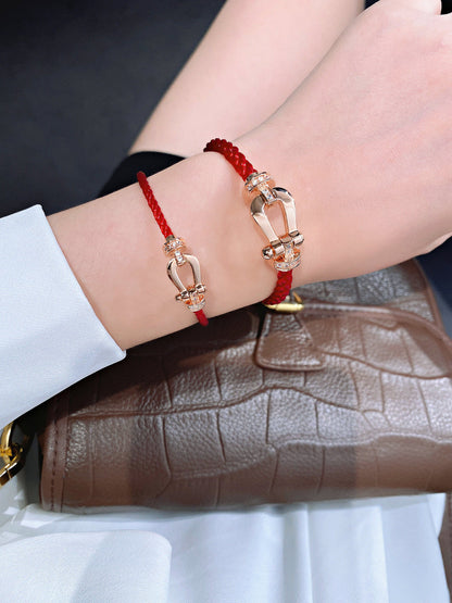 [Love Lucky]FORCE 10 HALF DIAMOND PINK GOLD RED CORDERI LARGE AND MEDIUM MODEL