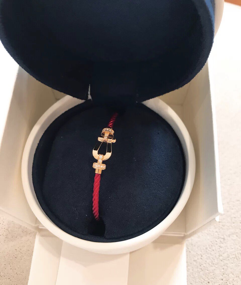 [Love Lucky]FORCE 10 HALF DIAMOND PINK GOLD RED CORDERI LARGE AND MEDIUM MODEL