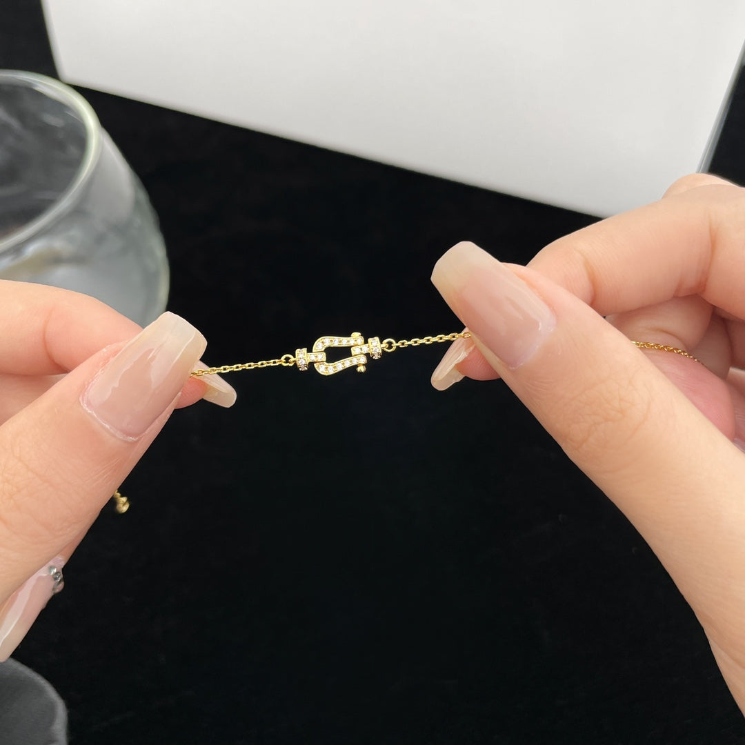 [Love Lucky]FORCE 10 FULL DIAMOND BUCKLE CHAIN LINK MINI MODEL