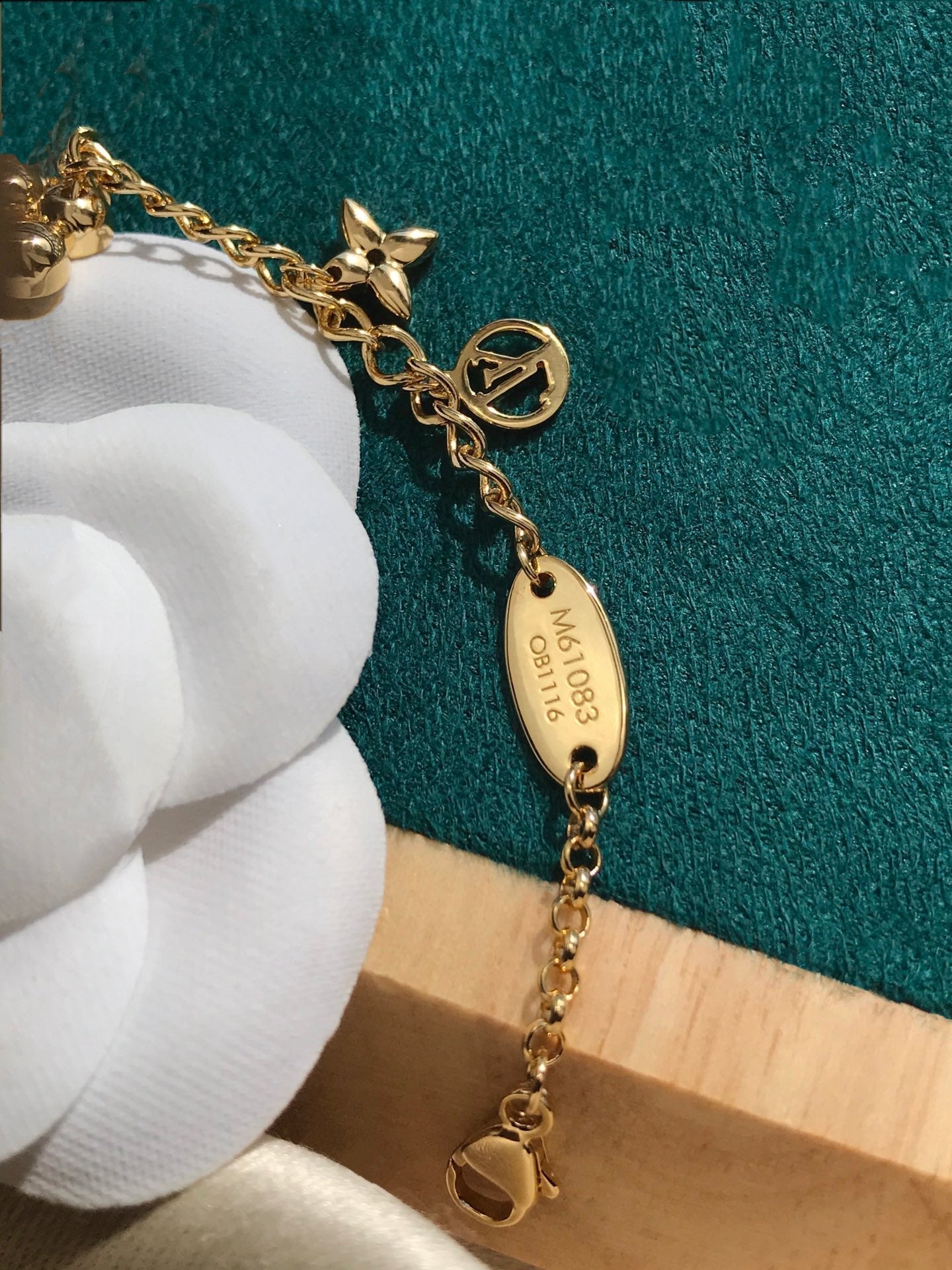 [Love Lucky]BLOOMING PINK GOLD MOP BRACELET
