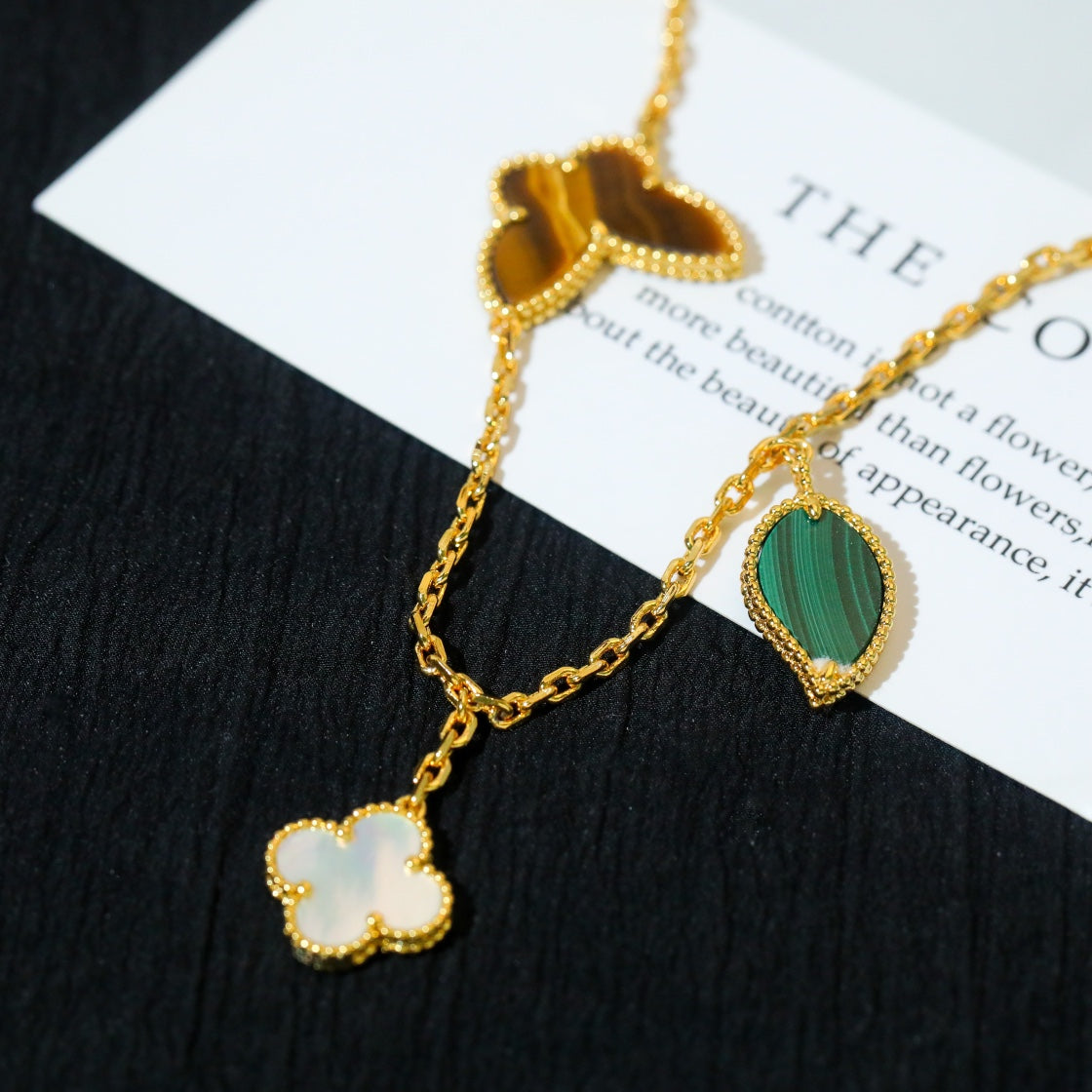 [Love Lucky]LUCKY SPRING 5 MOTIF GOLD BRACELET