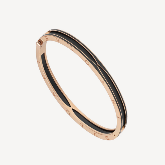 [Love Lucky]ZERO 1 PINK GOLD WITH MATTE BLACK CERAMIC BRACELET