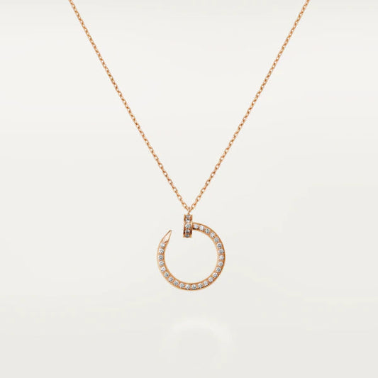 [Love Lucky]JUSTE NECKLACE PINK GOLD DIAMONDS