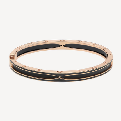 [Love Lucky]ZERO 1 PINK GOLD WITH MATTE BLACK CERAMIC BRACELET