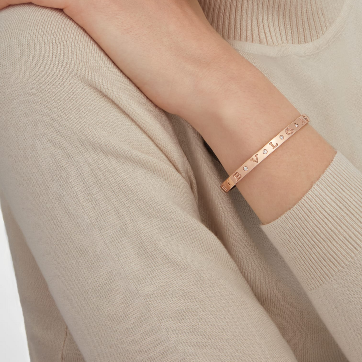 [Love Lucky]ZERO 1 PINK GOLD 12 DIAMONDS BRACELET