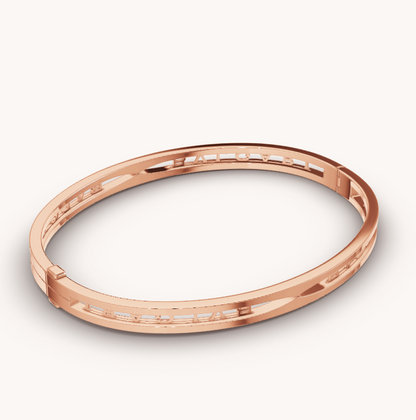 [Love Lucky]ZERO 1 SPIRAL LOGO PINK GOLD BRACELET