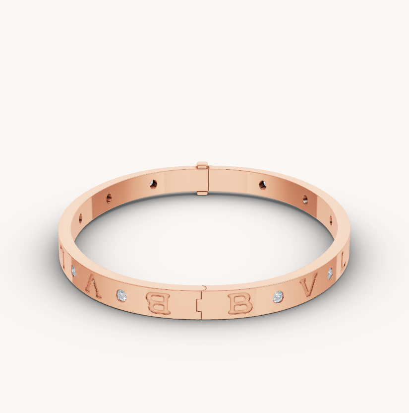 [Love Lucky]ZERO 1 PINK GOLD 12 DIAMONDS BRACELET