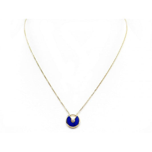 [Love Lucky]AMULETTE ROSE GOLD AGATE NECKLACE