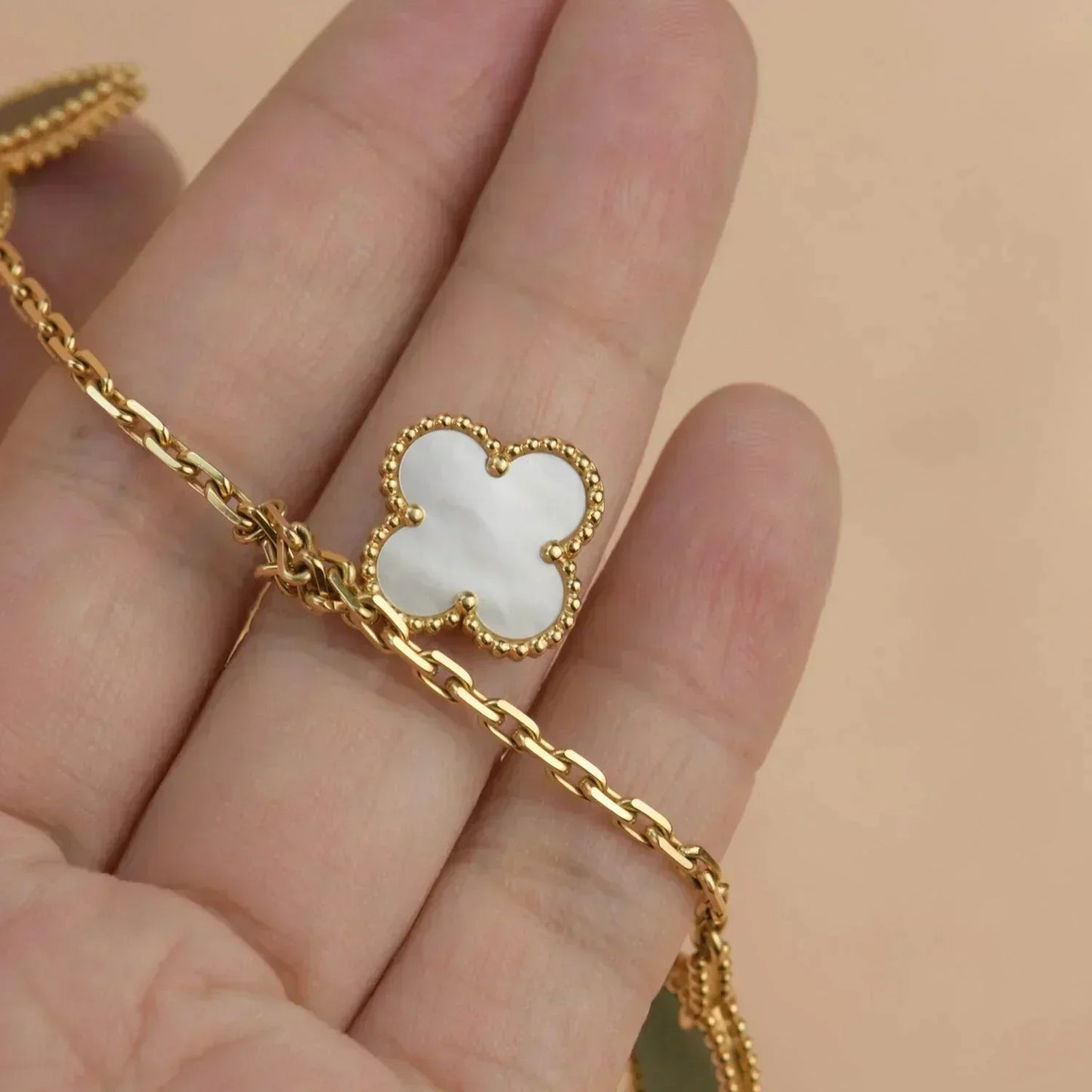 [Love Lucky]LUCKY SPRING 5 MOTIF GOLD BRACELET