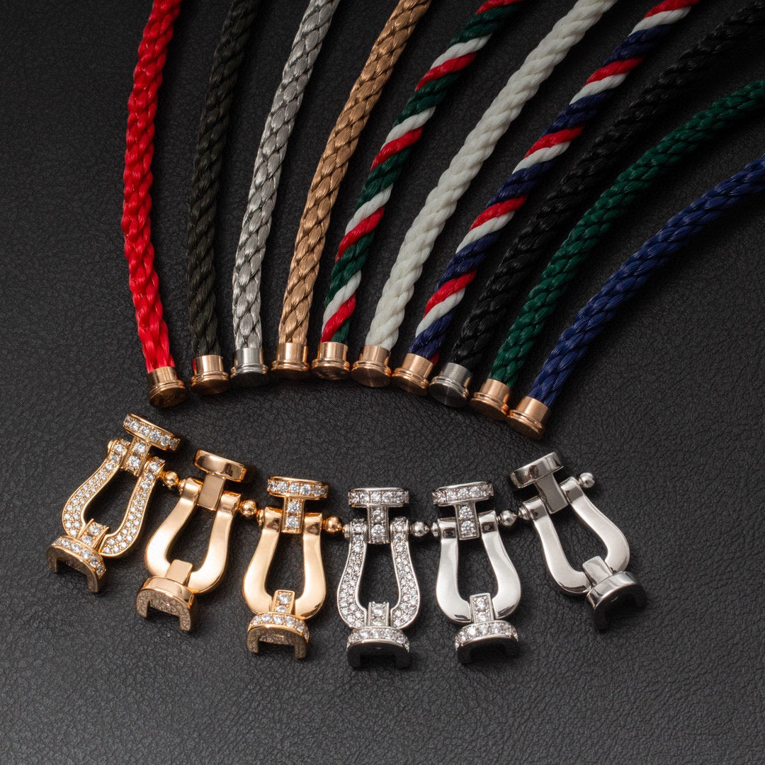 [Love Lucky]FORCE LARGE HORSESHOE NO DIAMOND BRACELET GOLD