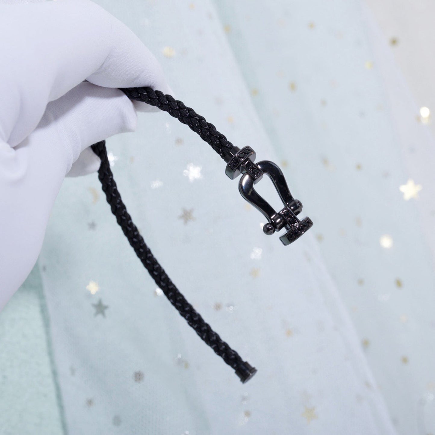[Love Lucky]FORCE LARGE SERIES HORSESHOE BLACK SAMURAI BRACELET