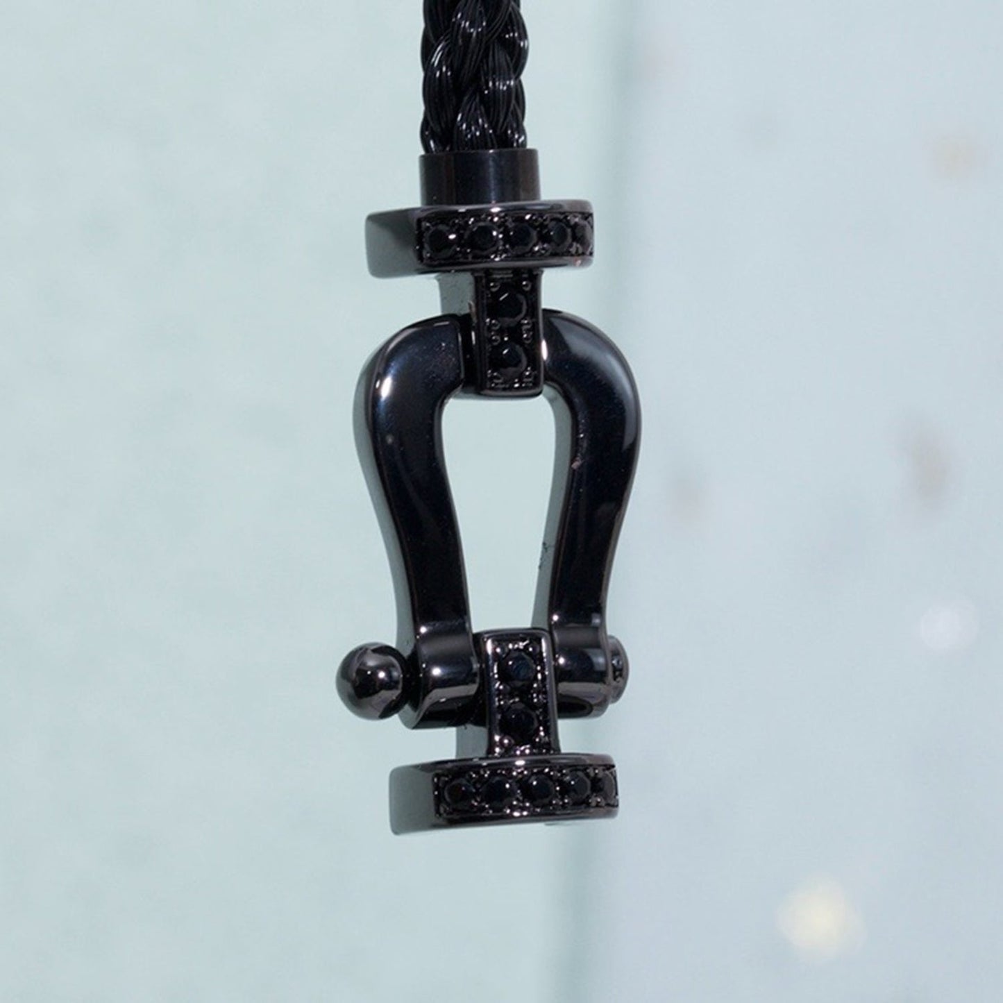 [Love Lucky]FORCE LARGE SERIES HORSESHOE BLACK SAMURAI BRACELET