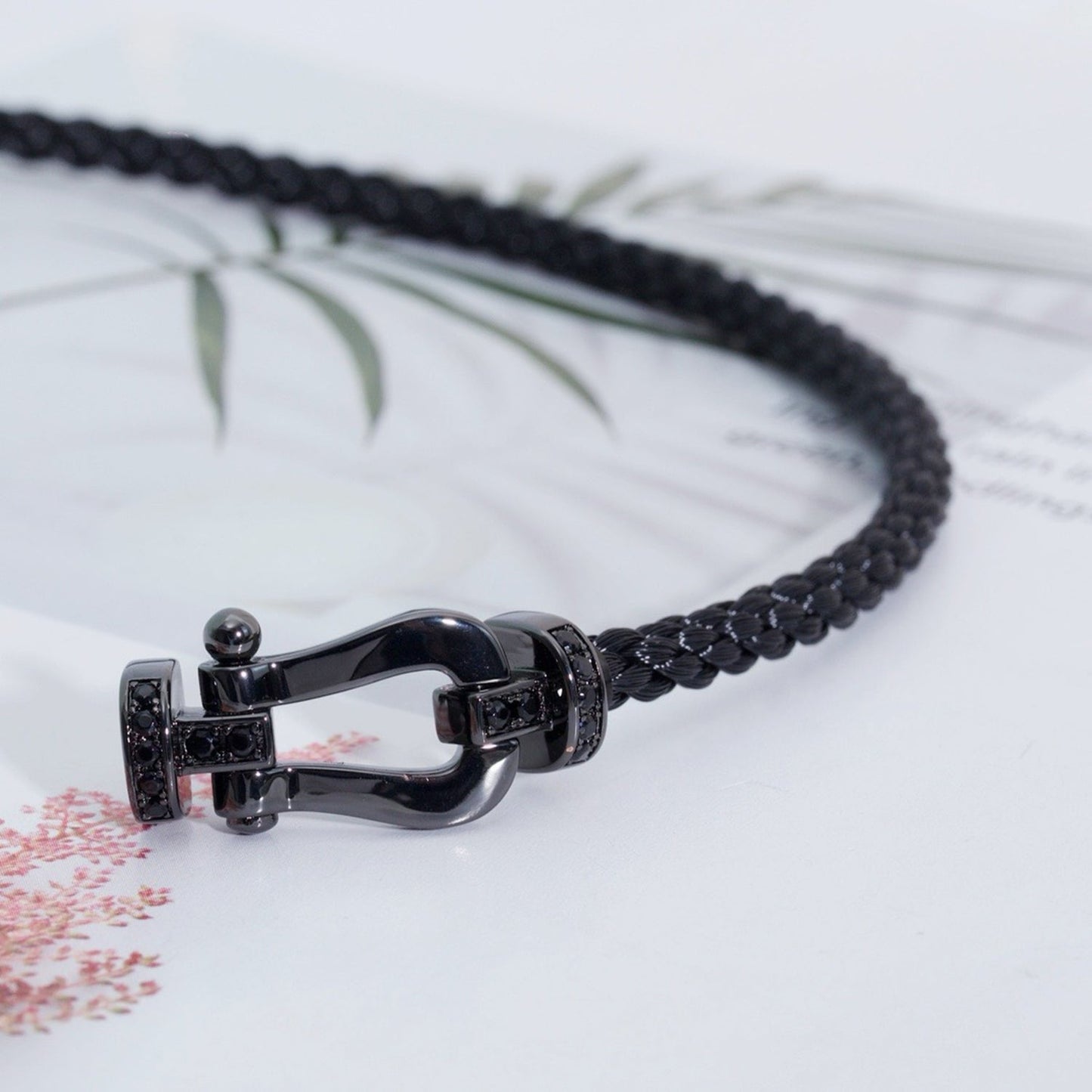 [Love Lucky]FORCE LARGE SERIES HORSESHOE BLACK SAMURAI BRACELET