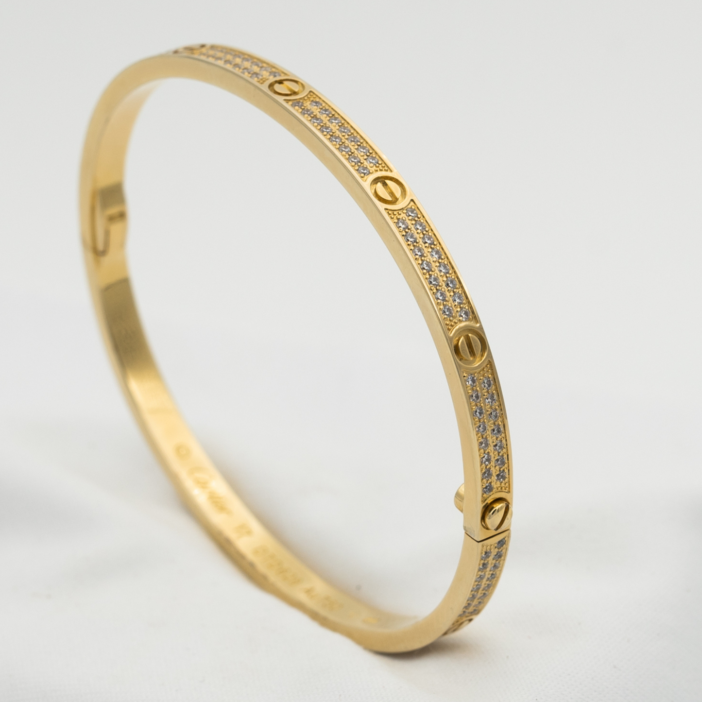 [Love Lucky]LOVE BRACELET 3.65MM DIAMOND-PAVED
