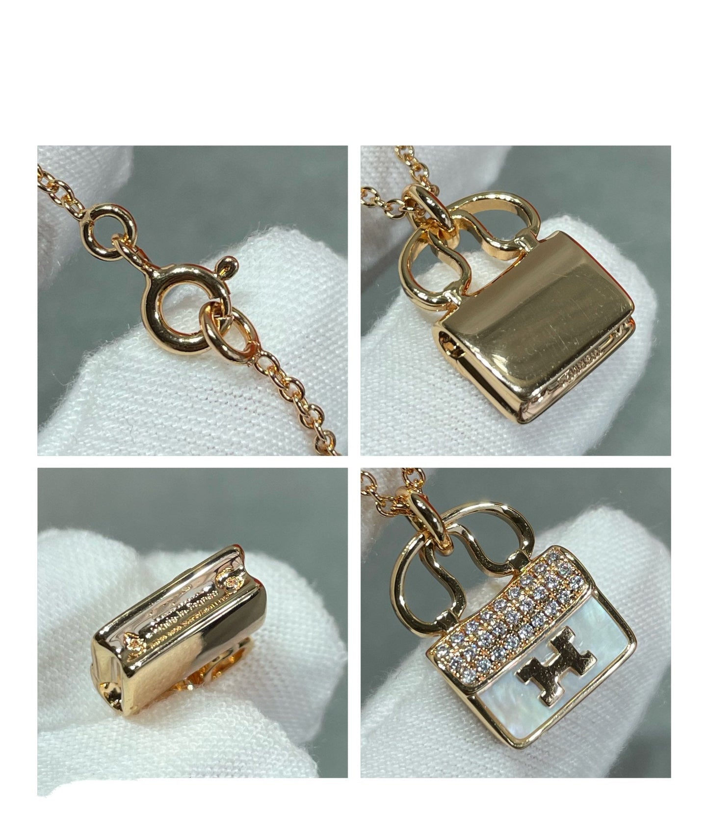 [Love Lucky]H CIRCE MOISSANITE PENDANT NECKLACE GOLD