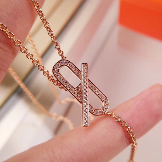 [Love Lucky]HM FIRE PIG NOSE NECKLACE TRENDY STREET