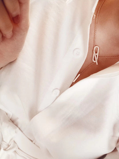 [Love Lucky]HM FIRE PIG NOSE NECKLACE TRENDY STREET