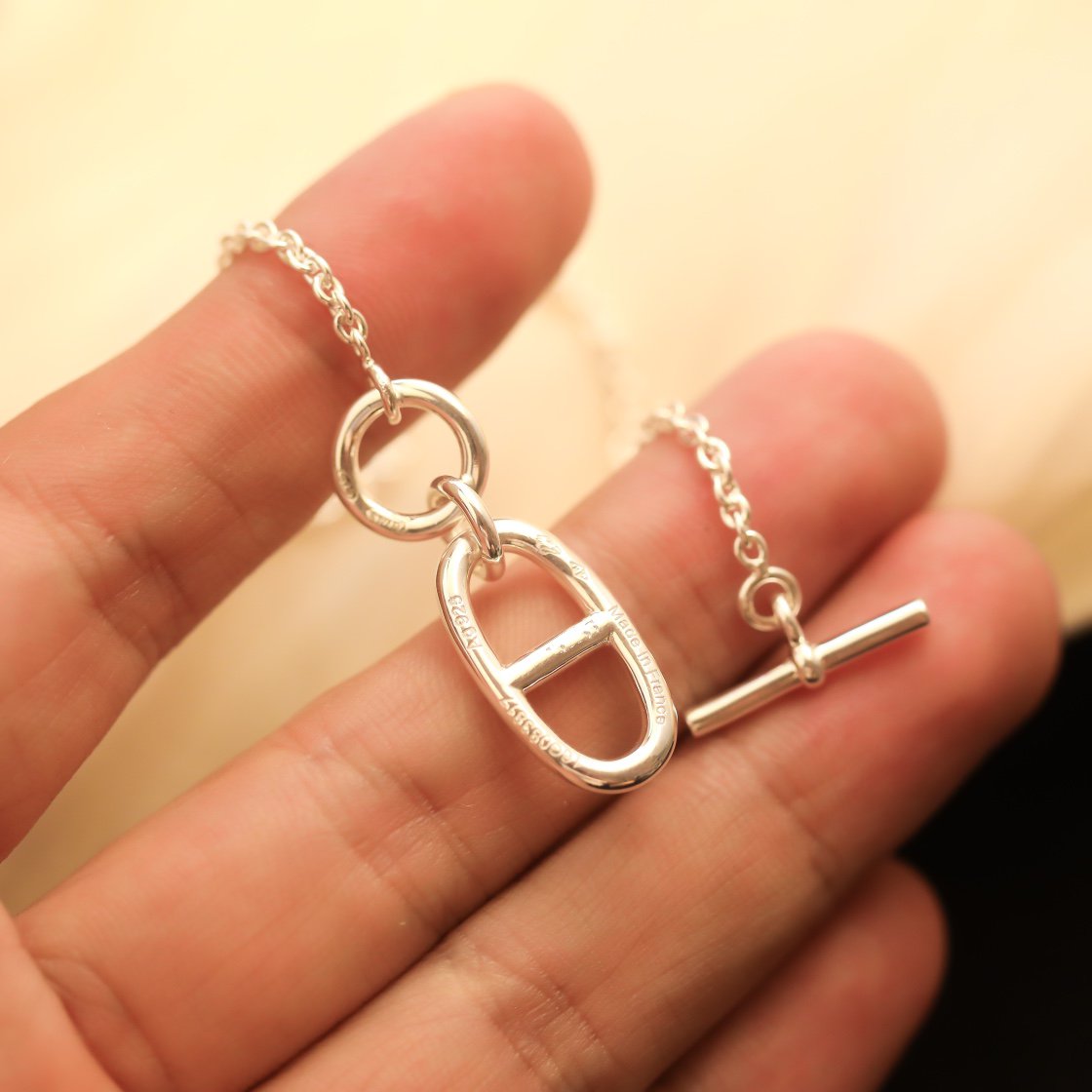 [Love Lucky]HM CHAINE D'ANCRE PENDANT NECKLACE STERLING SILVER