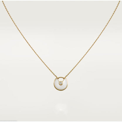 [Love Lucky]AMULETTE ROSE GOLD MOP NECKLACE