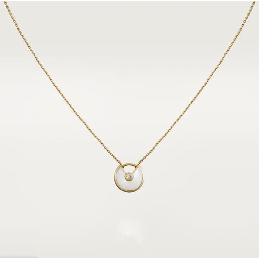 [Love Lucky]AMULETTE ROSE GOLD MOP NECKLACE