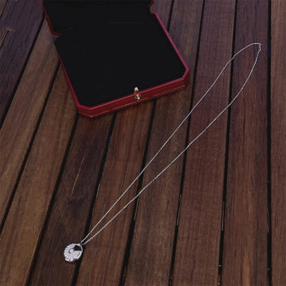 [Love Lucky]AMULETTE SILVER FULL DIAMOND NECKLACE