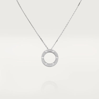 [Love Lucky]LOVE NECKLACE ADJUSTABLE SILVER