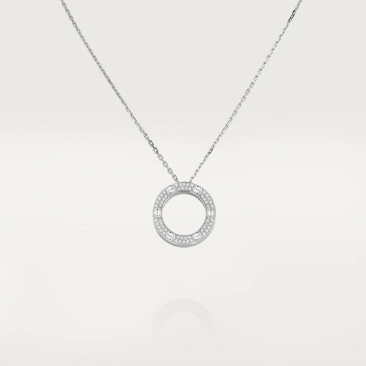 [Love Lucky]LOVE NECKLACE ADJUSTABLE SILVER