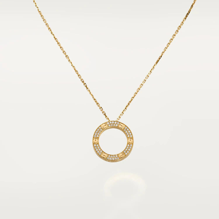[Love Lucky]LOVE NECKLACE ADJUSTABLE ROSE GOLD