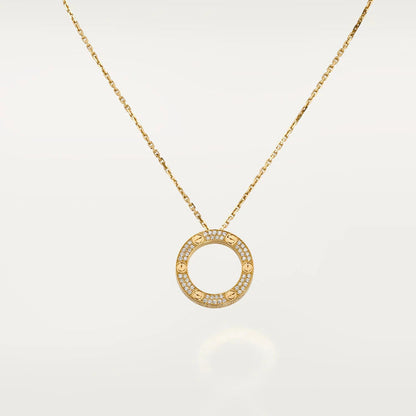 [Love Lucky]LOVE NECKLACE ADJUSTABLE ROSE GOLD