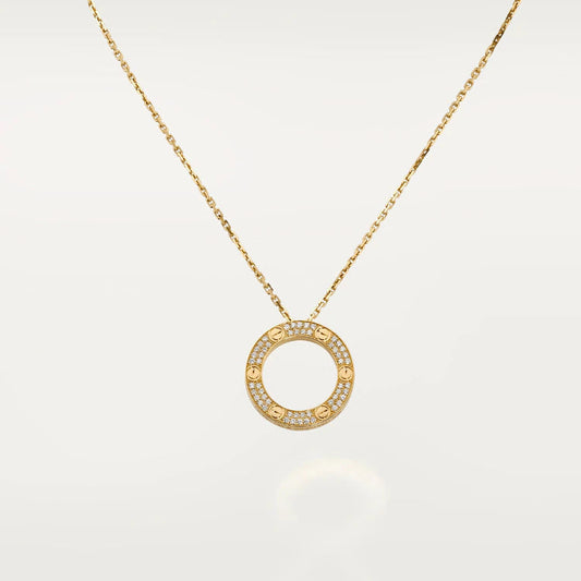 [Love Lucky]LOVE NECKLACE ADJUSTABLE ROSE GOLD
