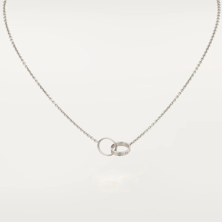 [Love Lucky]LOVE NECKLACE PINK GOLD AND SILVER
