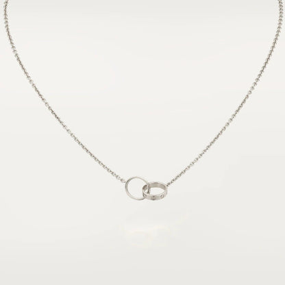 [Love Lucky]LOVE NECKLACE PINK GOLD AND SILVER