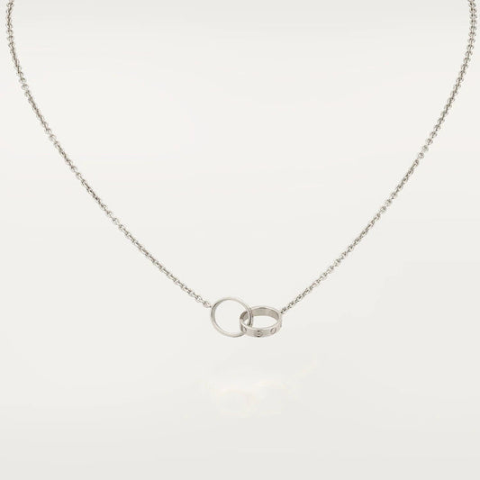 [Love Lucky]LOVE NECKLACE PINK GOLD AND SILVER