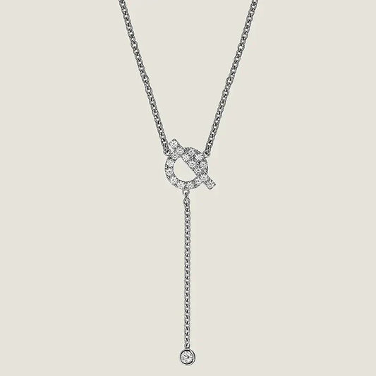 [Love Lucky]FINESSE SILVER DIAMOND NECKLACE
