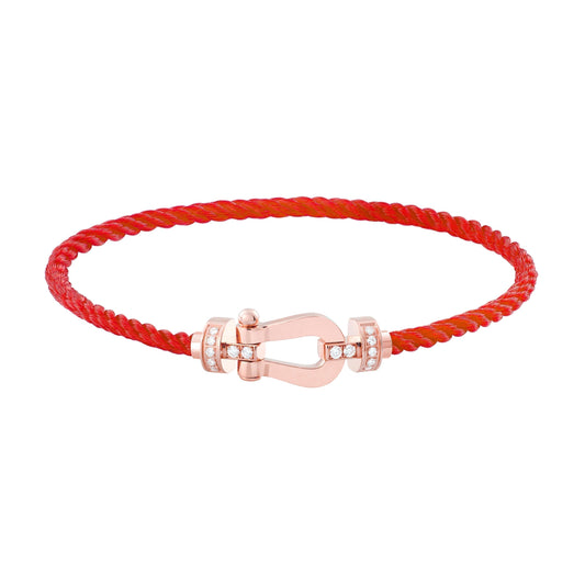 [Love Lucky]FORCE 10 HALF DIAMOND PINK GOLD RED CORDERI LARGE AND MEDIUM MODEL