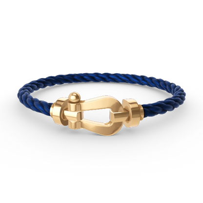 [Love Lucky]FORCE LARGE HORSESHOE NO DIAMOND BRACELET GOLD