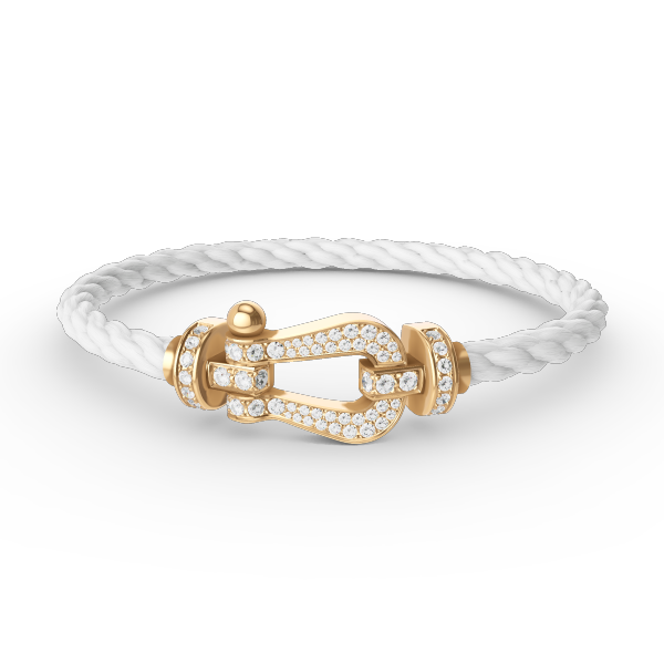 [Love Lucky]FORCE LARGE HORSESHOE FULL DIAMOND BRACELET GOLD