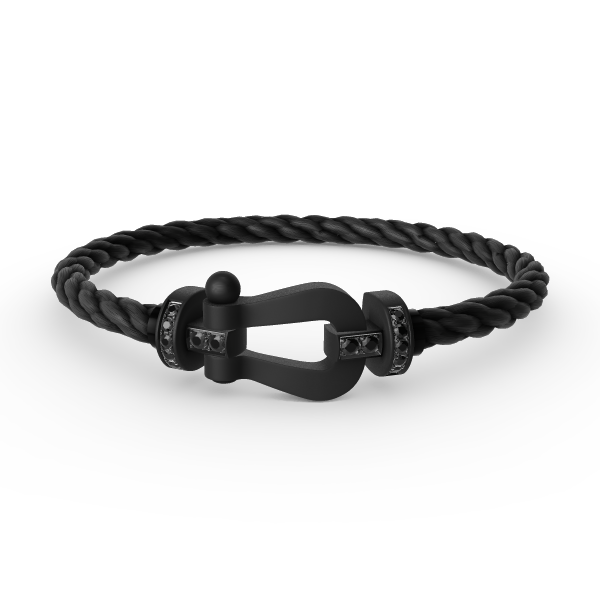 [Love Lucky]FORCE LARGE SERIES HORSESHOE BLACK SAMURAI BRACELET
