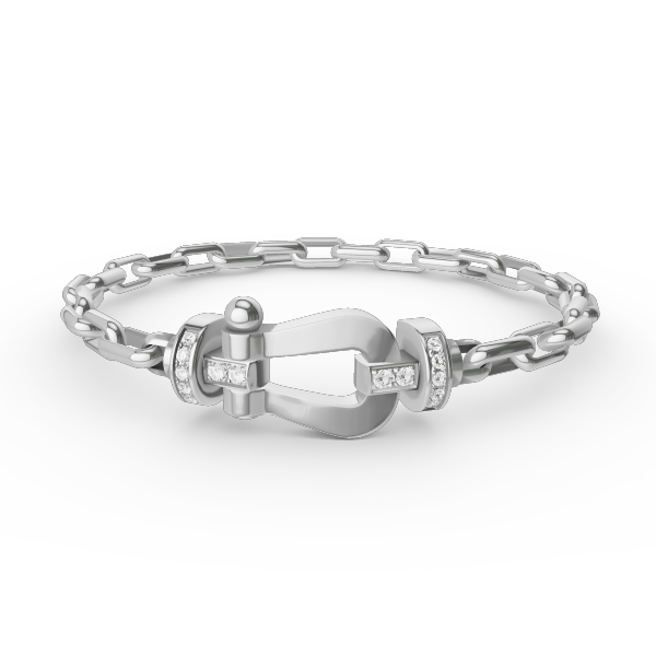 [Love Lucky]FORCE LARGE HORSESHOE CLASP  METAL BRACELET