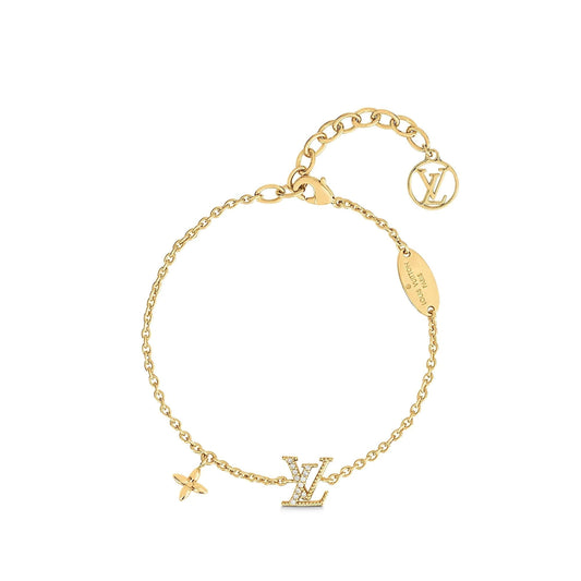 [Love Lucky]LOGO STAR MOTIF GOLD BRACELET