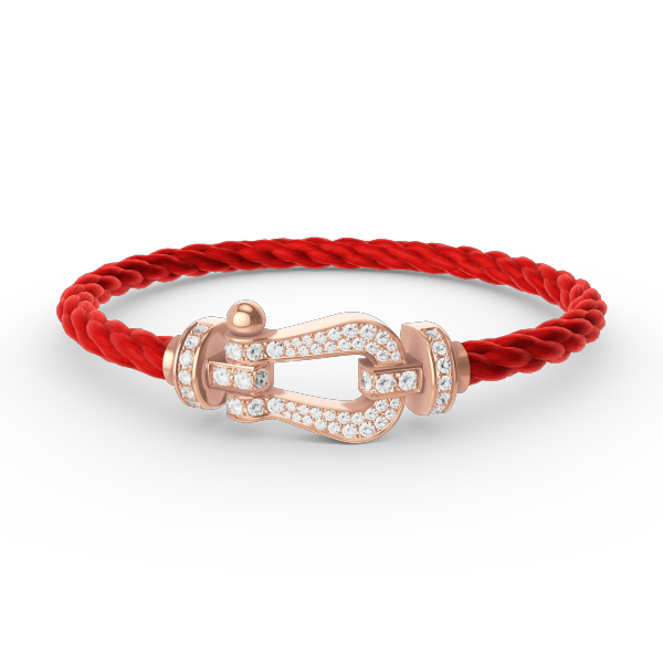 [Love Lucky]FORCE LARGE HORSESHOE FULL DIAMOND BRACELET ROSE GOLD