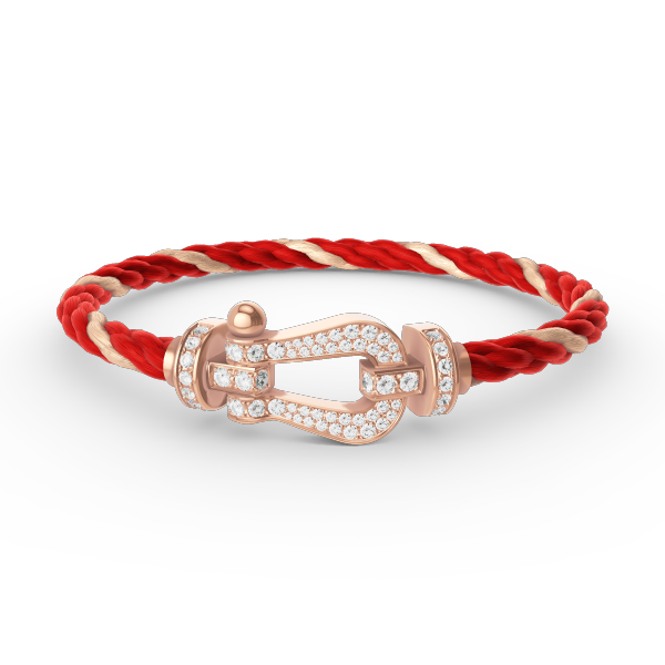 [Love Lucky]FORCE LARGE HORSESHOE FULL DIAMOND BRACELET ROSE GOLD
