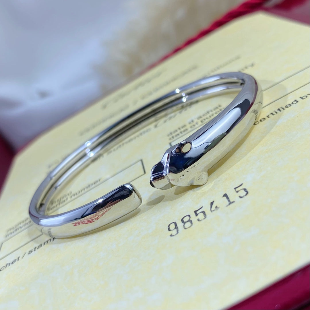 [Love Lucky]PANTHERE SILVER OPEN BRACELET